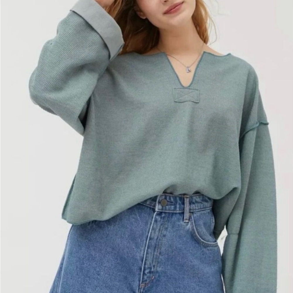 Urban Outfitters Oversized Teal Sweater